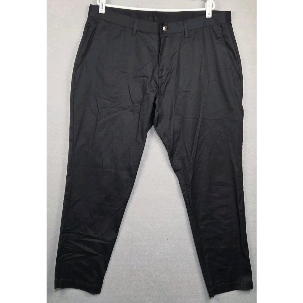 Fabletics Pants 40x30 Black Chino Outdoors Pockets Stretch Athletic Straight